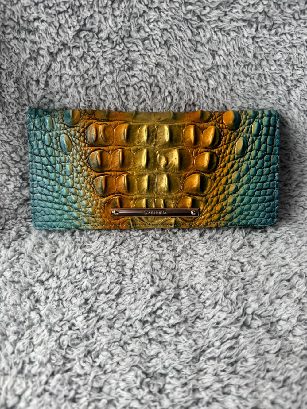 Brahmin Ady Wallet Bermuda Ombré Melbourne Genuine Leather NWT